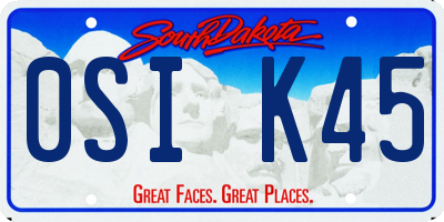 SD license plate 0SIK45