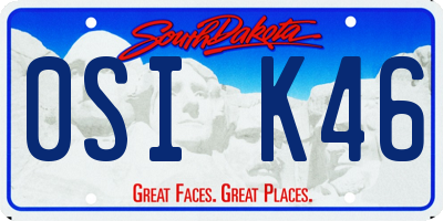 SD license plate 0SIK46