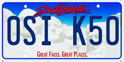 SD license plate 0SIK50