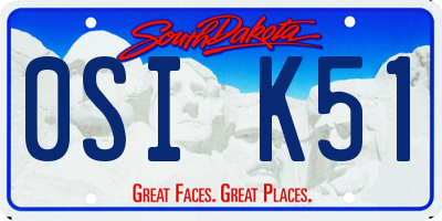 SD license plate 0SIK51