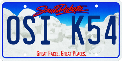 SD license plate 0SIK54