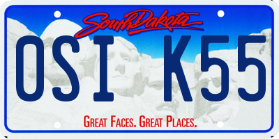SD license plate 0SIK55