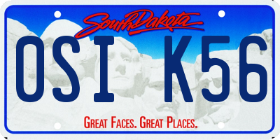 SD license plate 0SIK56