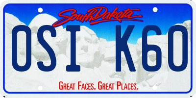 SD license plate 0SIK60