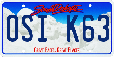 SD license plate 0SIK63