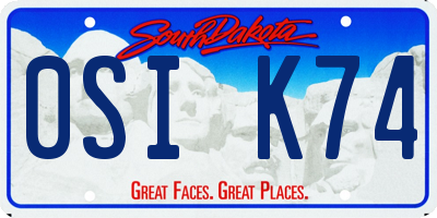 SD license plate 0SIK74