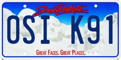 SD license plate 0SIK91