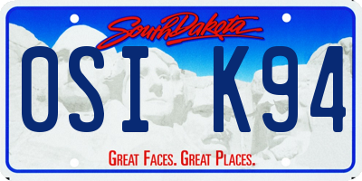 SD license plate 0SIK94