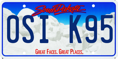SD license plate 0SIK95