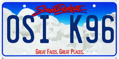 SD license plate 0SIK96
