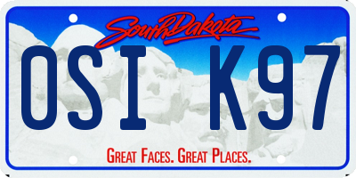 SD license plate 0SIK97