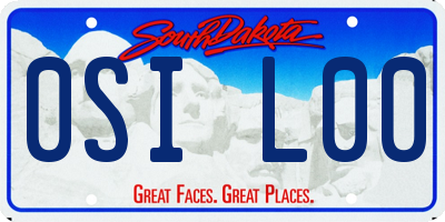 SD license plate 0SIL00