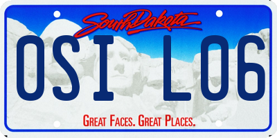 SD license plate 0SIL06