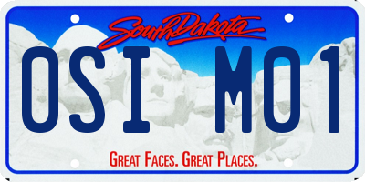 SD license plate 0SIM01