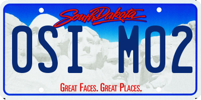 SD license plate 0SIM02