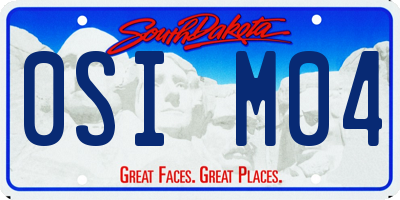 SD license plate 0SIM04