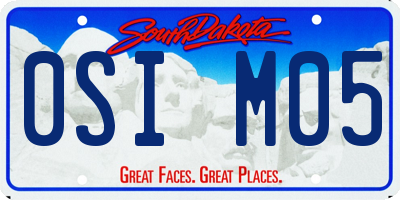 SD license plate 0SIM05