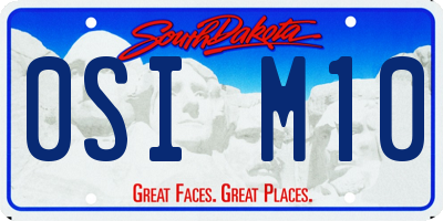 SD license plate 0SIM10