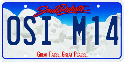 SD license plate 0SIM14