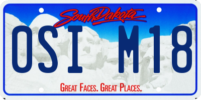 SD license plate 0SIM18