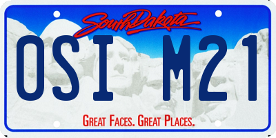 SD license plate 0SIM21