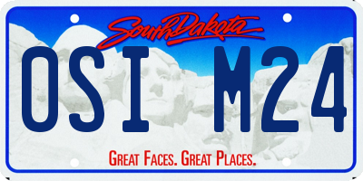 SD license plate 0SIM24