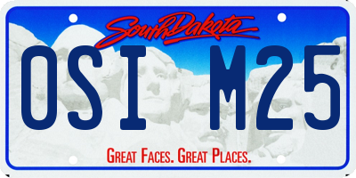 SD license plate 0SIM25