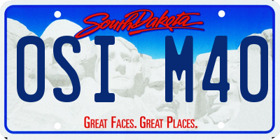 SD license plate 0SIM40