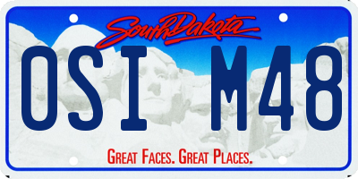 SD license plate 0SIM48