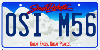 SD license plate 0SIM56