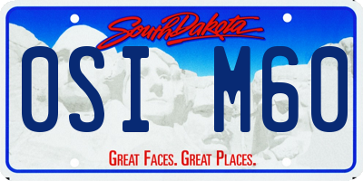 SD license plate 0SIM60