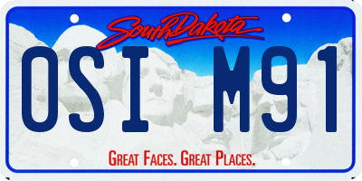 SD license plate 0SIM91