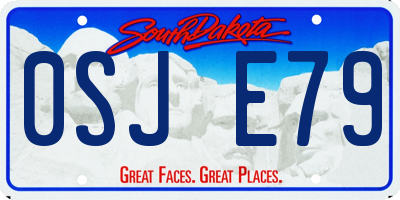 SD license plate 0SJE79