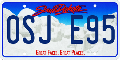 SD license plate 0SJE95