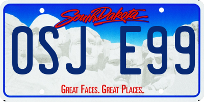 SD license plate 0SJE99
