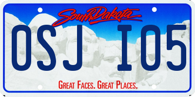 SD license plate 0SJI05