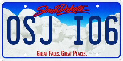 SD license plate 0SJI06