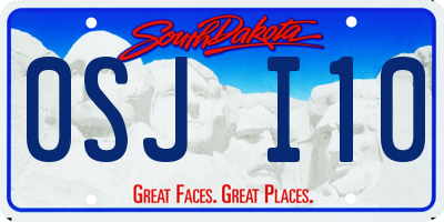 SD license plate 0SJI10