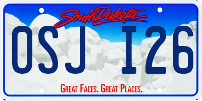 SD license plate 0SJI26
