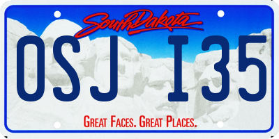 SD license plate 0SJI35