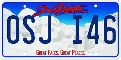 SD license plate 0SJI46