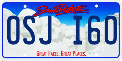 SD license plate 0SJI60