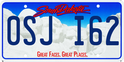 SD license plate 0SJI62