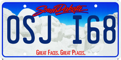 SD license plate 0SJI68
