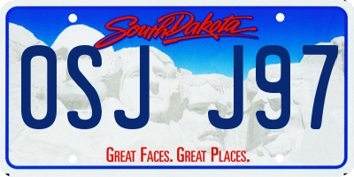 SD license plate 0SJJ97