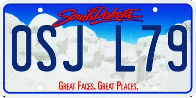 SD license plate 0SJL79