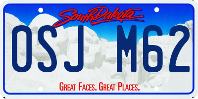 SD license plate 0SJM62
