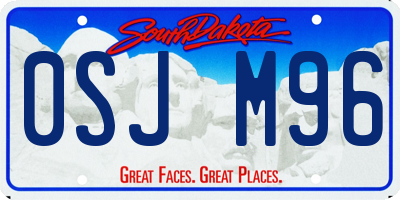 SD license plate 0SJM96