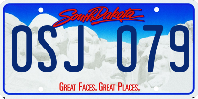 SD license plate 0SJO79
