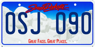 SD license plate 0SJO90